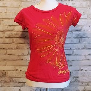 Aeropostale Pink Flower Shirt